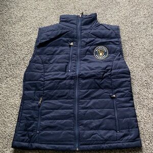 A.P.C. Navy Quilted Vest